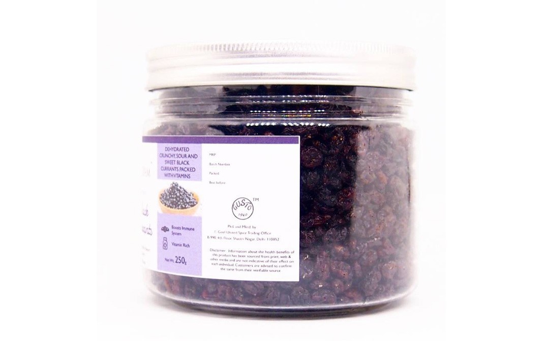 Tassyam Black Currants    Glass Jar  250 grams